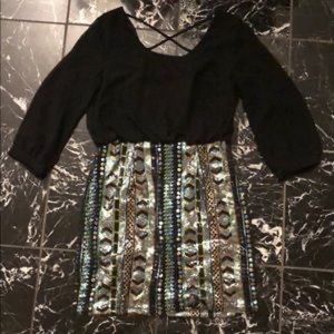 Dani Collection Sequin Mini Dress